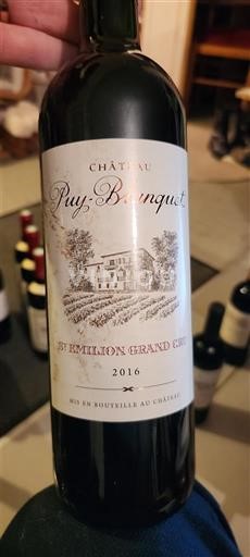 Bordeaux Saint-Émilion Grand Cru Château Puy-Barnagut 2016