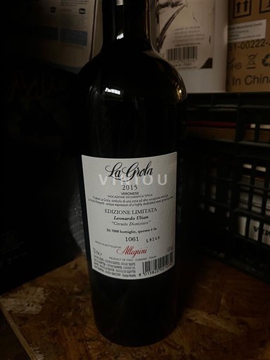 Vénétie Rosso del Veronese Allegrini La Grola Edizione Limitata 2015