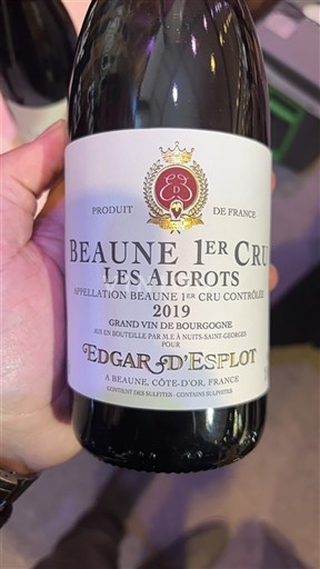 Burgundy Not Specified Premier Cru Edgar d'Esplot Les Aigrots 2019