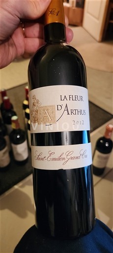 Bordeaux Saint-Émilion Grand Cru Grand Cru La Fleur d'Arthus 2012