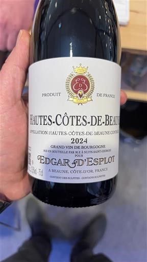 Borgonha Hautes-Côtes de Beaune Edgar d'Esplot 2024