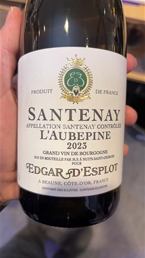Burgundy Santenay Edgar d'Esplot L'Aubépine 2023