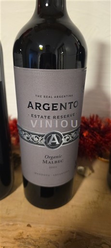 Mendoza Argento Estate Reserve Organic Malbec 2021