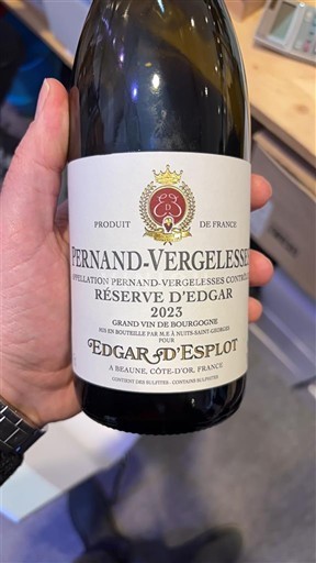 Burgund Pernand-Vergelesses Edgar d'Esplot Réserve d'Edgar 2023