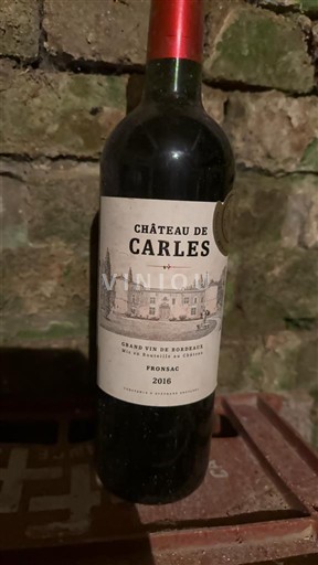 Bordéus Fronsac Château Carles 2016
