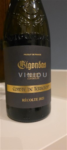 Rhônen laakso Gigondas Comte de Terrien 2022