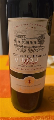 Bordeaux Graves Château Barrailh 2020