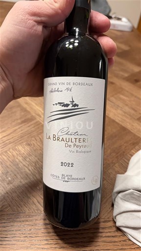 Burdeos Blaye-Côtes de Burdeos Château La Braulterie de Peyraud 2022