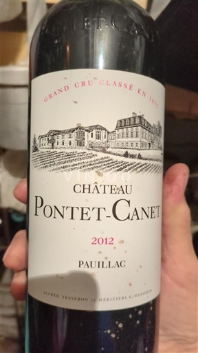 Burdeos Pauillac Grand Cru Classé Pontet-Canet 2012