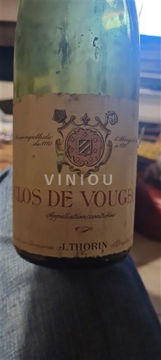 Burgundy Clos-de-Vougeot Grand Cru J. Thorin 1966