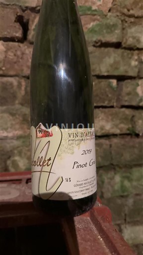 Elzas Pinot grigio Gérard Nicollet et Fils 2019