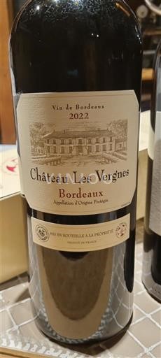 Bordeaux Château Les Vergnes 2022