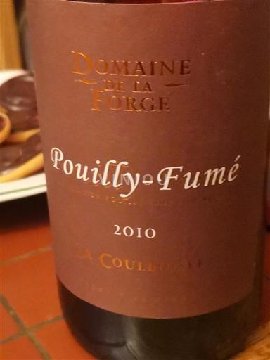 Loire Valley Pouilly-fumé Domaine La Forge La Coulée 2010