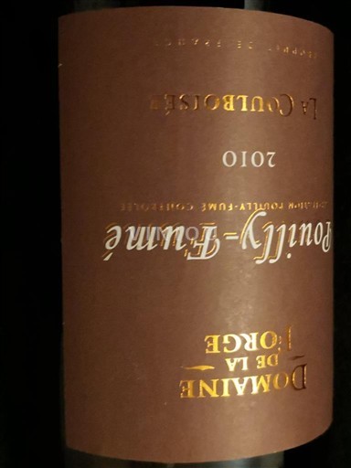 Loire Valley Pouilly-fumé Domaine La Forge La Coulboisée 2010