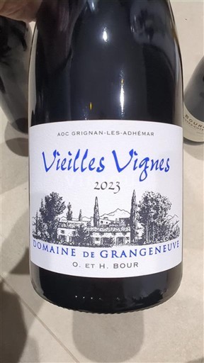 Valle del Rodano Grignan-les-adhémar Domaine Grangeneuve Vieilles Vignes 2023
