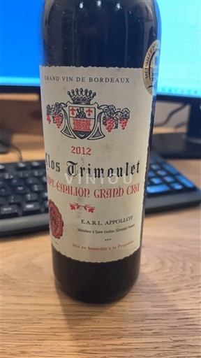 Bordeaux Saint-Émilion Grand Cru Grand Cru Clos Trimoulet 2012