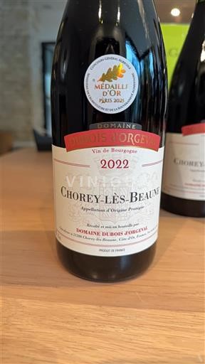 Burgundi Chorey-lès-Beaune Domaine Dubois Orgeval 2022