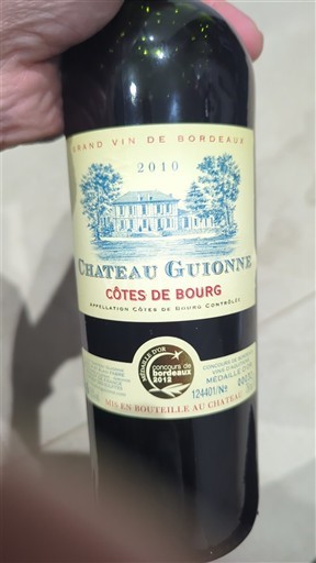 Bordeaux Côtes-de-bourg Château Guionne 2010