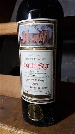 Bordeaux Côtes de Bordeaux Haute-Sage Dimitri Duvence 2019