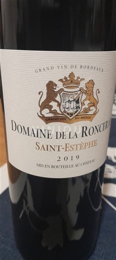 Burdeos Saint-Estèphe Domaine La Ronceray 2019
