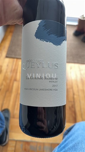Ontario Lincoln Lakeshore Domaine Queylus La Grande Réserve Merlot 2017