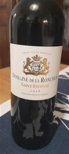Burdeos Saint-Estèphe Domaine La Ronceray 2019