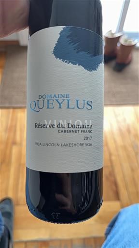 Ontario Lincoln Lakeshore Domaine Queylus Réserve du Domaine Cabernet Franc 2017