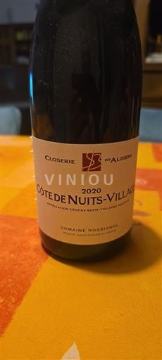 Burgundsko Côte de nuits villages Closerie des Alisiers 2020