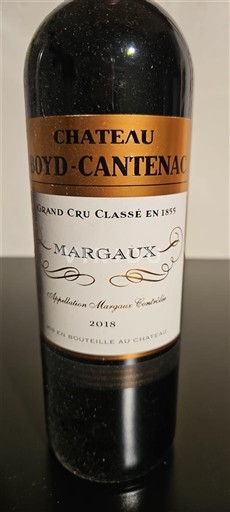 Bordeaux Margaux Grand Cru Château Boyd-Cantenac 2018