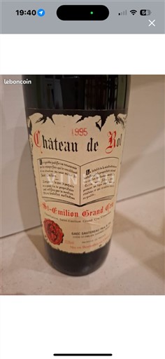 Bordeaux Saint-Émilion Grand Cru Château Rol 1995