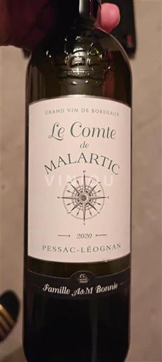 Bordeaux Pessac-Léognan Malartic Le Comte de Malartic 2020