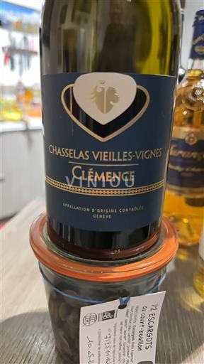 Genève Ospecificerad Clémence Chasselas Vieilles-Vignes Icke årgångsbetecknad