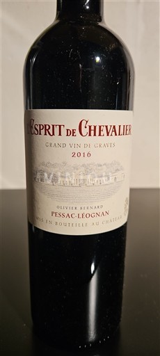 Bordeaux Pessac-Léognan Domaine Chevalier L'Esprit de Chevalier 2016
