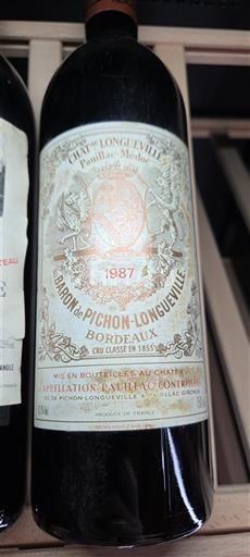 Bordeaux Pauillac Grand Cru Baron de Pichon-Longueville 1987