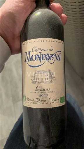 Bordeaux Graves Château Monbazan 2020