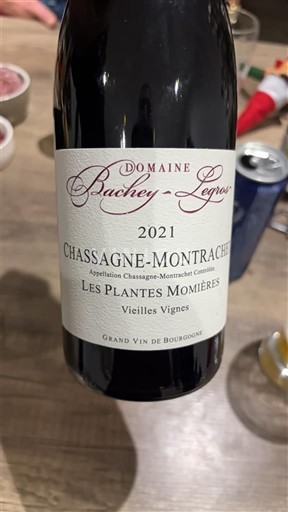 Burgundy Chassagne-Montrachet Domaine Bachey-Legros Les Plantes Momières Vieilles Vignes 2021