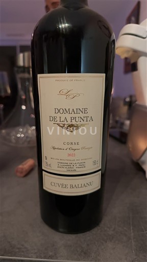 Weine Rouge sec Cuvée Baliànu Domaine La Punta 2022 Frankreich Korsika AOC