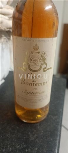 Bordeaux Sauternes Cuvée du Bontemps 1998