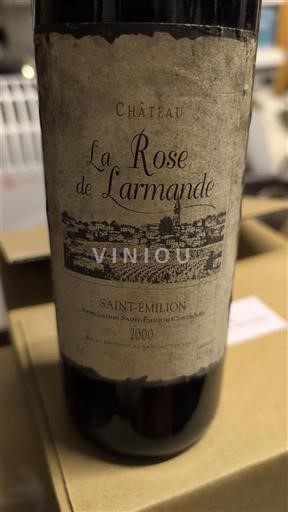 Bordeaux Saint-Émilion Château La Rose de Larmande 2000