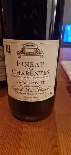 Poitou-Charentes Pineau des Charentes SCEV Paul Bossuet Logis de Folle Blanche Niet-geïntegreerd