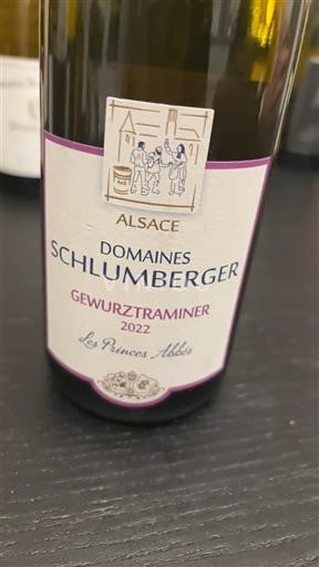 Alsace Domaine Domaines Schlumberger Les Princes Abbés 2022