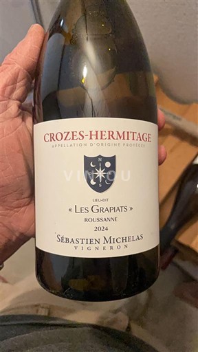 Valle del Ródano Crozes-Hermitage Sébastien Michelas Les Grapiats 2024