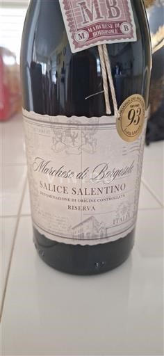 Pouilles Salice Salentino Marchese di Borgosole Riserva 2021