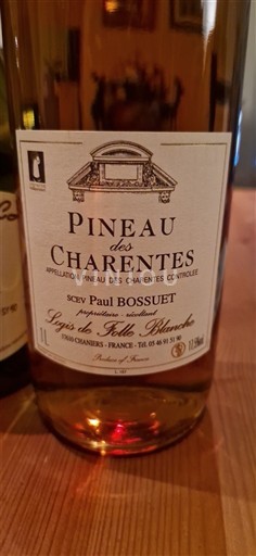 Poitou-Charentes Pineau des Charentes SCEV Paul Bossuet Niet-geïntegreerd