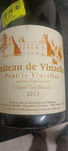 Borgonha Pouilly-vinzelles Château Vinzelles Climat Les Pétaux 2013