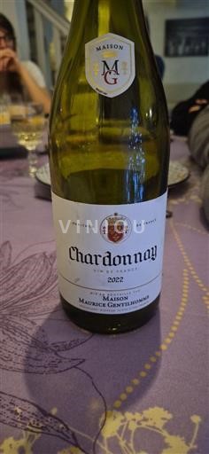 Bourgondië Bourgogne Chardonnay Maison Maurice Gentilhomme 2022