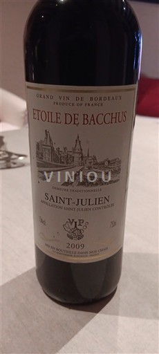 Burdeos Saint-Julien Étoile de Bacchus 2009