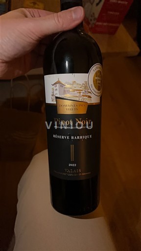 Valais No especificado Domaine Domaines des Virers Sa Réserve Barrique 2022