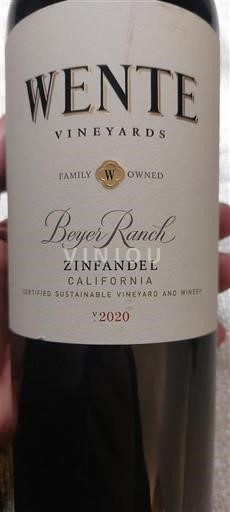 California AVAs Unspecified Wente Vineyards Beyer Ranch 2020
