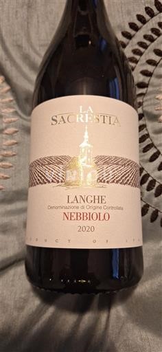 Piedmont Wines Langhe La Sacrestia 2020